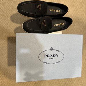 Prada Loafers - Black (Nero) Size 38